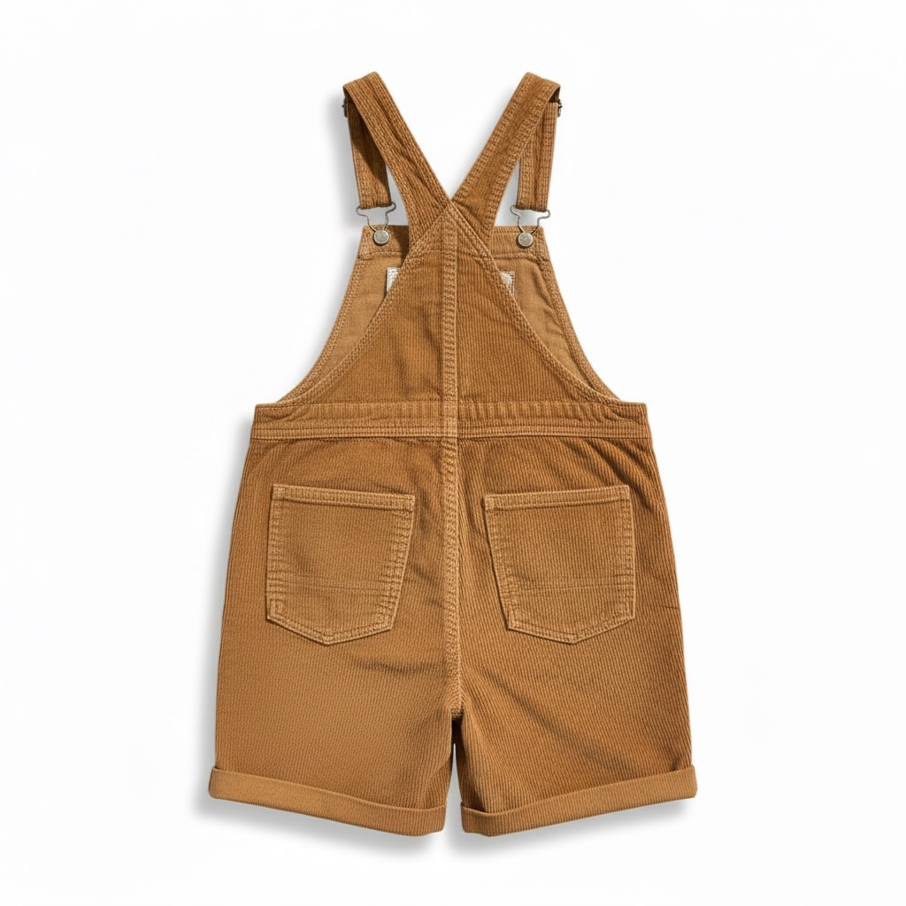 Lola Short Overalls – Mustard Corduroy (Size M AU 10-12)