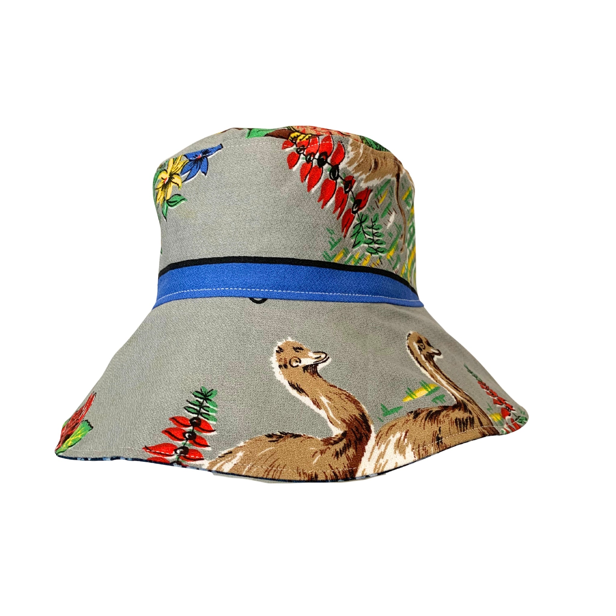 Tain Bucket Hat – Australian Wildlife Vintage Linen