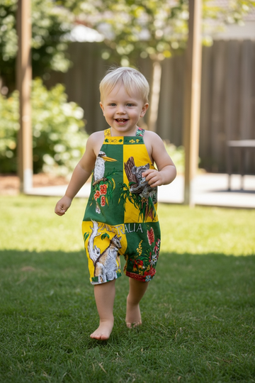 Australian Tea Towel + Pelican Romper (2–4 Years)