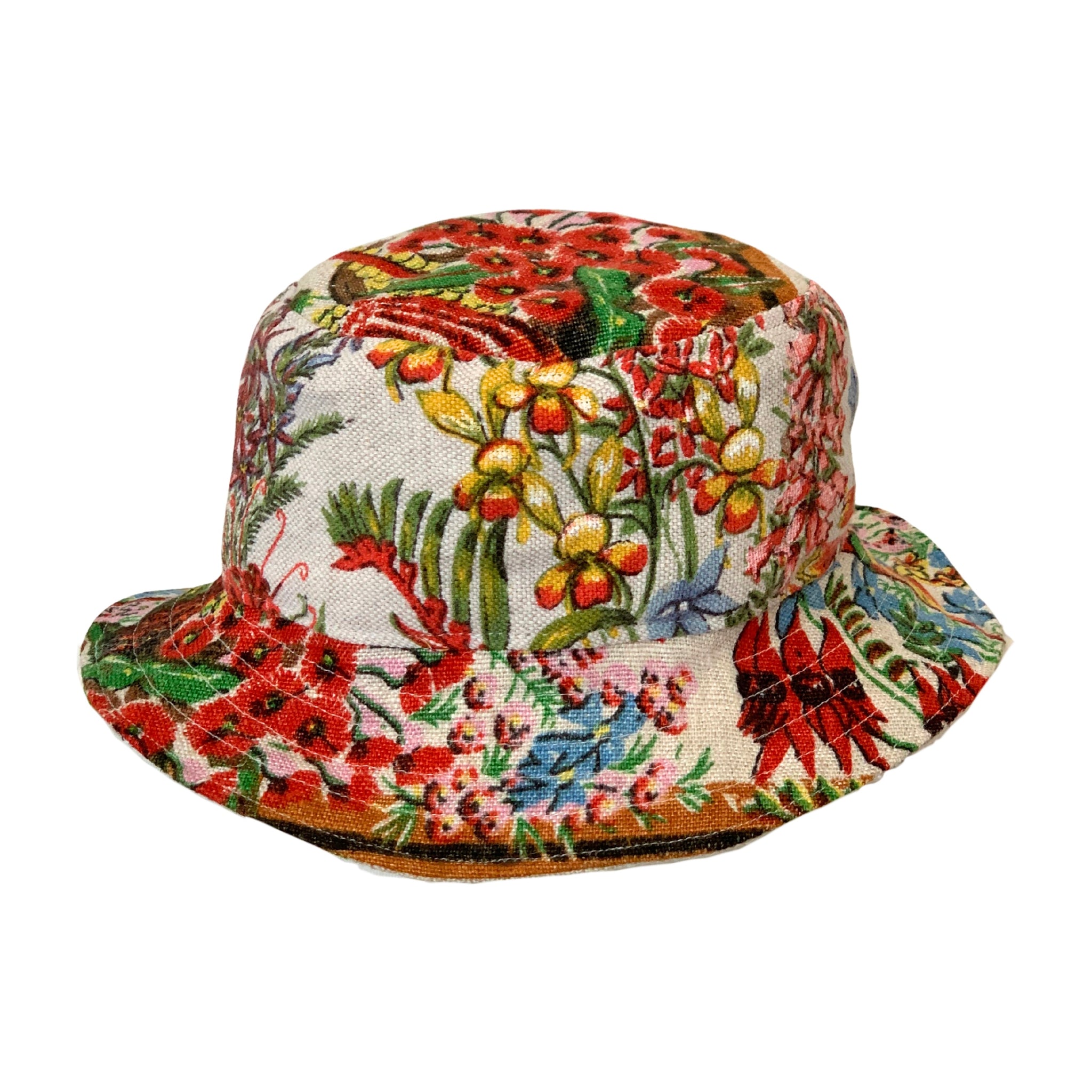 Charlie Bucket Hat – Vintage Upcycled Linen