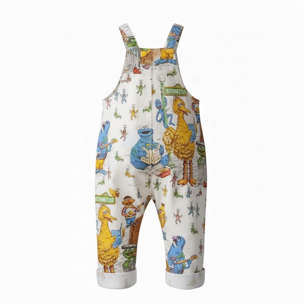 Sesame Street Pre-Loved Vintage Sheet Romper