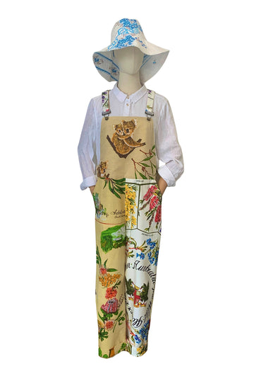 Lola Overalls – Upcycled Vintage Tablecloth Edition