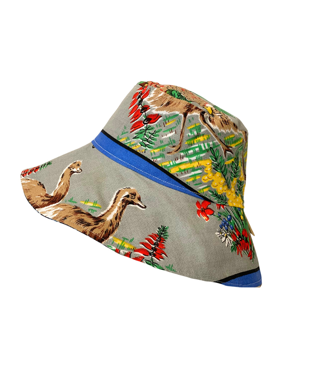 Tain Bucket Hat – Australian Wildlife Vintage Linen