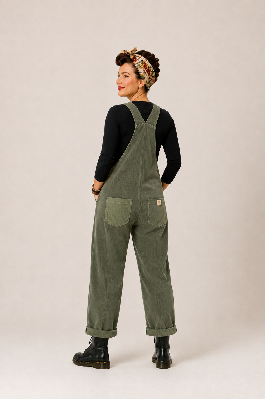 Lola Overalls - Moss Green